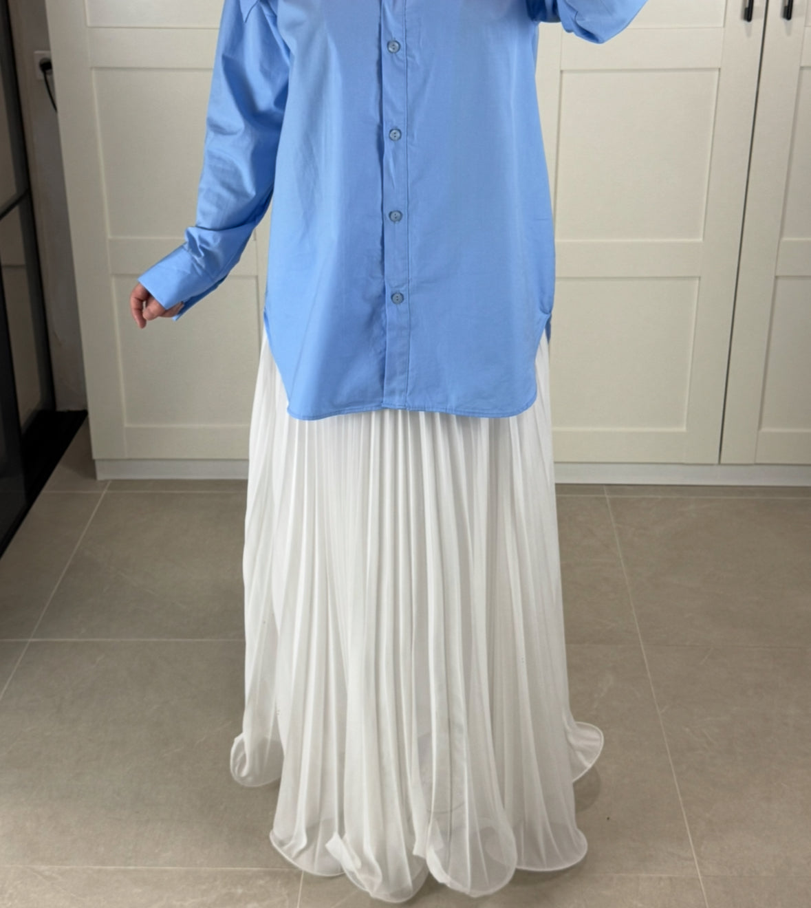 Jupe plissée vaporeuse